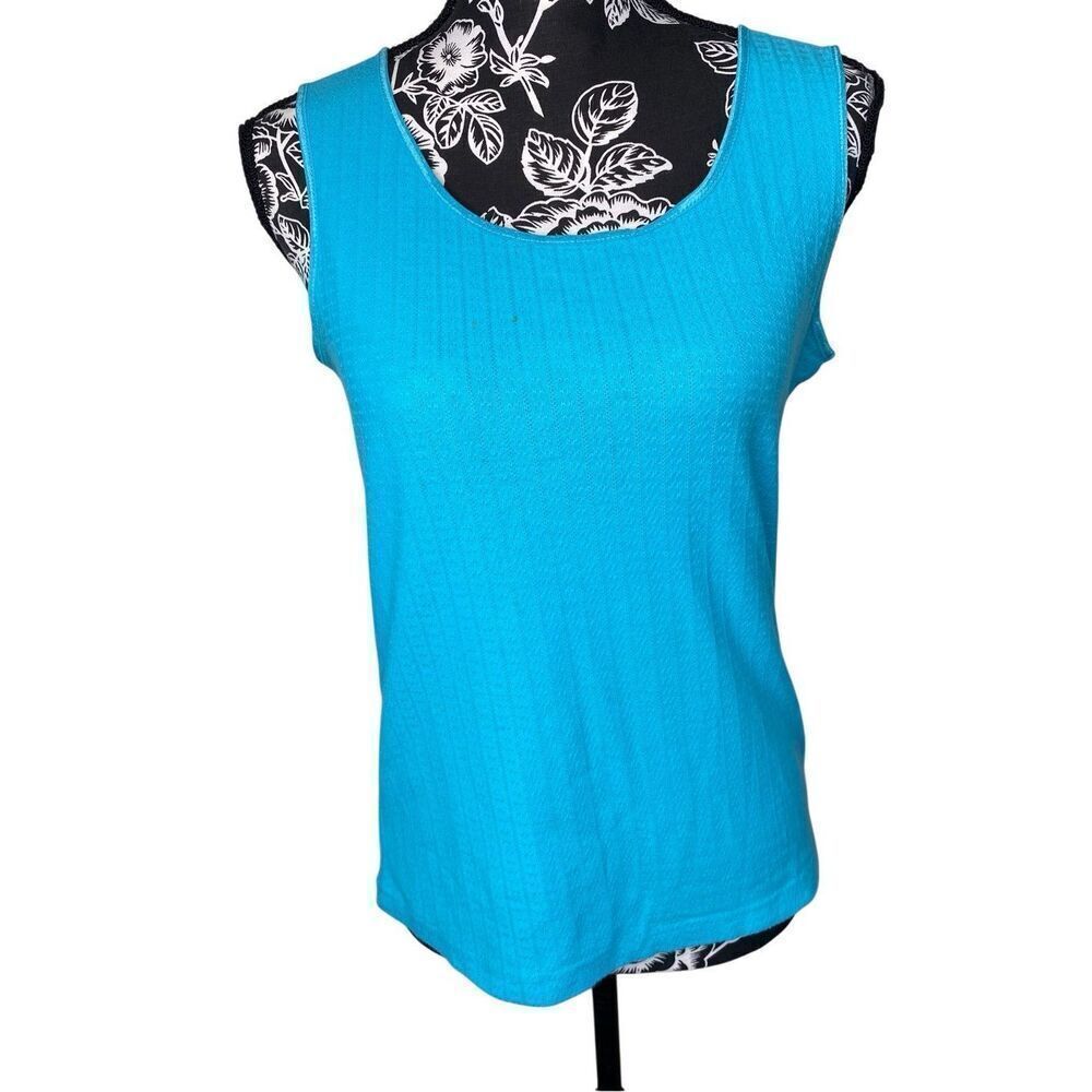 Flawed Erika Wide Strap Tank Top Everyday Casual Summer Workout Textured Work